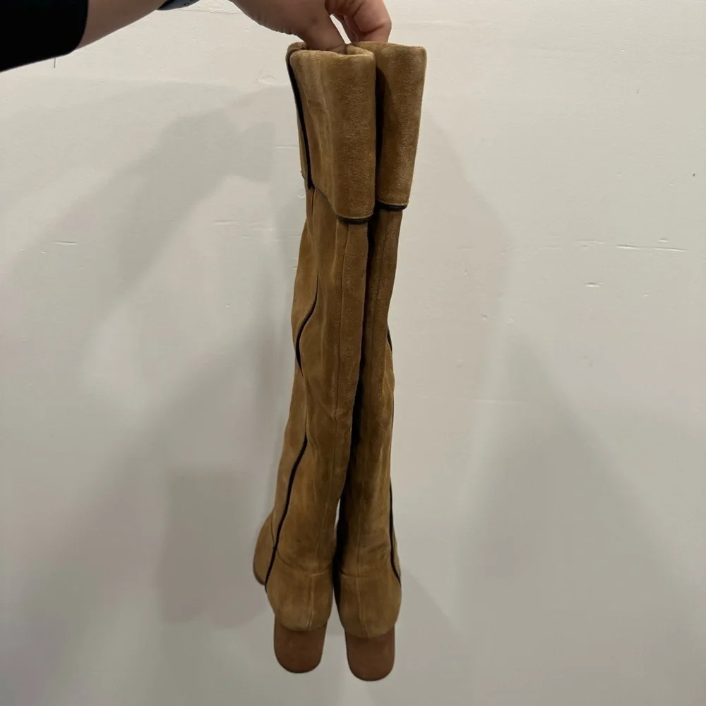 Coconuts by Matisse Piper Over The Knee Leather Boots Size 6